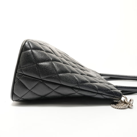 CHANEL No. 7 Replica Tote Caviar Skin Tote Bag black WS28078