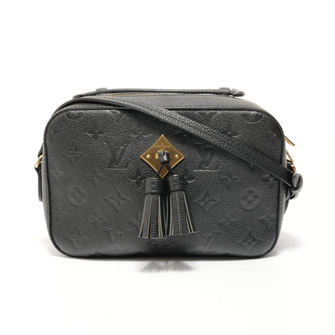 LOUIS VUITTON Monogram Empreinte Saint-Onge, made in 2019. Shoulder Bag black WS28080