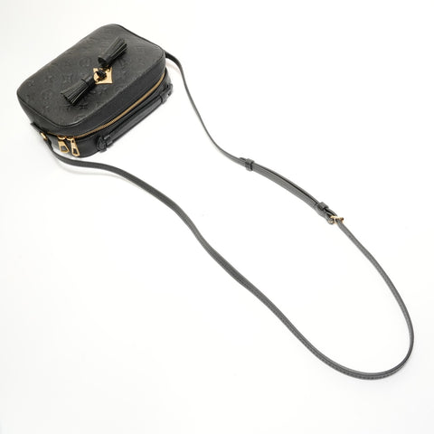 LOUIS VUITTON Monogram Empreinte Saint-Onge, made in 2019. Shoulder Bag black WS28080