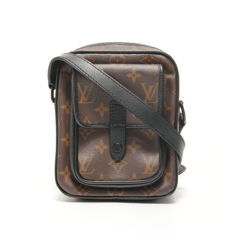 LOUIS VUITTON Monogram Macassar Christopher Wearable Wallet Shoulder Bag Brown WS28082