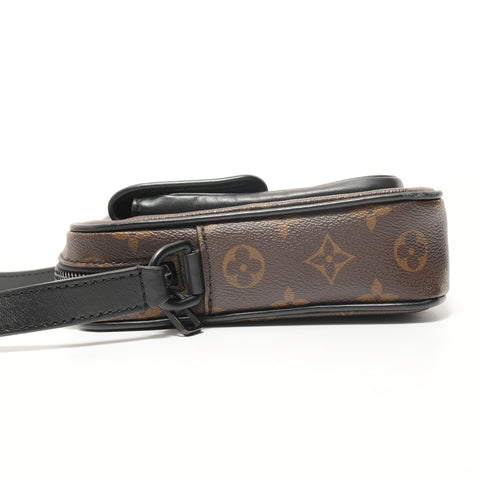 LOUIS VUITTON Monogram Macassar Christopher Wearable Wallet Shoulder Bag Brown WS28082