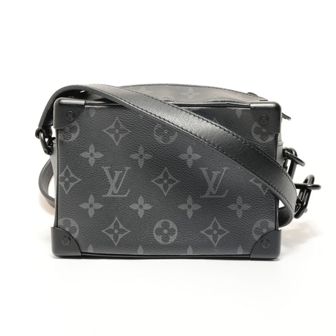 LOUIS VUITTON Monogram Eclipse Mini Soft Trunk Shoulder Bag black WS28084