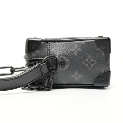 LOUIS VUITTON Monogram Eclipse Mini Soft Trunk Shoulder Bag black WS28084