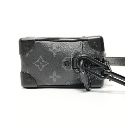 LOUIS VUITTON Monogram Eclipse Mini Soft Trunk Shoulder Bag black WS28084