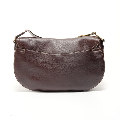 Christian Dior Leather Saddlebag MA-0042 Brown Shoulder Bag Brown WS28085