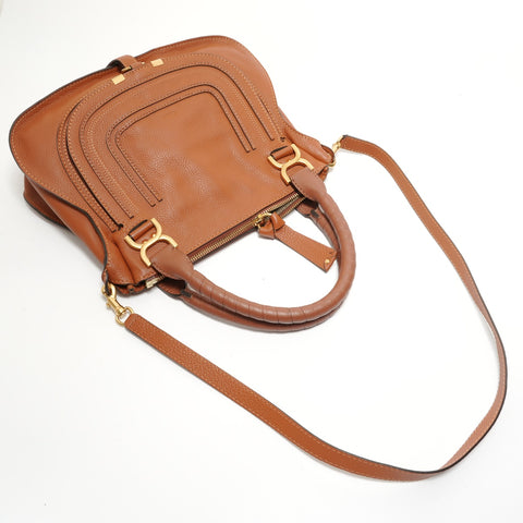 Chloe Mercy 2WAY Handbag Brown WS28086