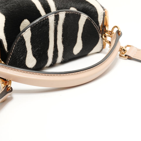 Tod's Zebra 2-Way Calfskin Handbag black WS28087