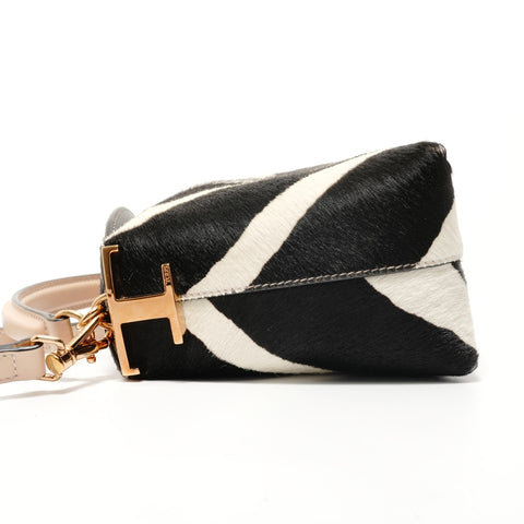 Tod's Zebra 2-Way Calfskin Handbag black WS28087
