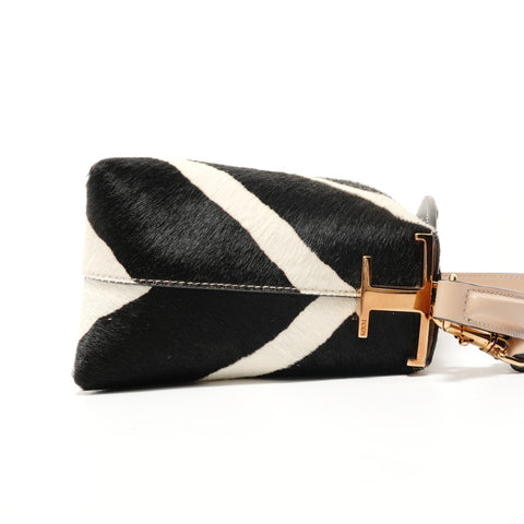 Tod's Zebra 2-Way Calfskin Handbag black WS28087