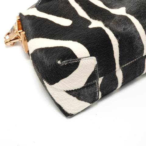 Tod's Zebra 2-Way Calfskin Handbag black WS28087