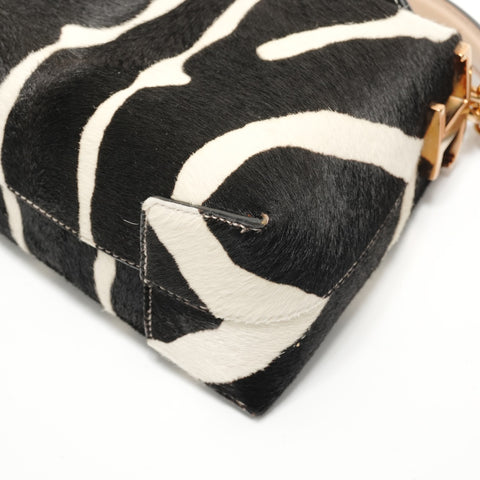 Tod's Zebra 2-Way Calfskin Handbag black WS28087