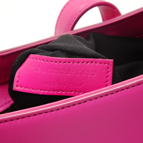 YVES SAINT LAURENT YSL Le Sancassette Leather Shoulder Bag pink WS28088