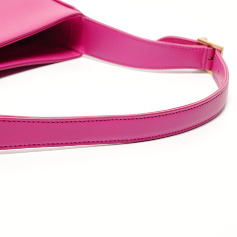 YVES SAINT LAURENT YSL Le Sancassette Leather Shoulder Bag pink WS28088