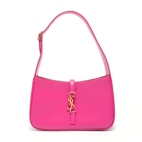 YVES SAINT LAURENT YSL Le Sancassette Leather Shoulder Bag pink WS28088