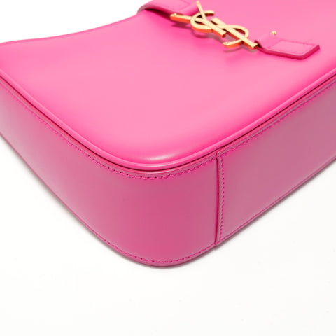 YVES SAINT LAURENT YSL Le Sancassette Leather Shoulder Bag pink WS28088