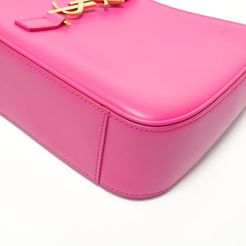 YVES SAINT LAURENT YSL Le Sancassette Leather Shoulder Bag pink WS28088