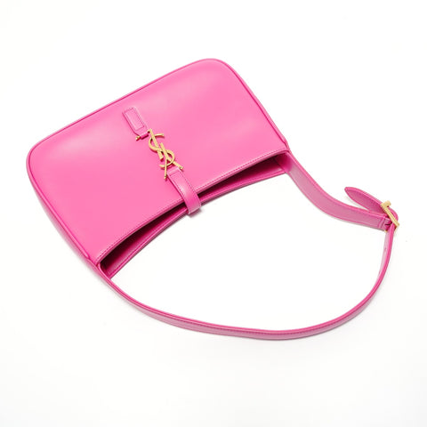 YVES SAINT LAURENT YSL Le Sancassette Leather Shoulder Bag pink WS28088