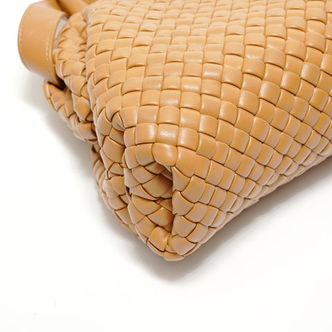 BOTTEGAVENETA INTRECCIATO 2WAY Leather Shoulder Bag Brown WS28089