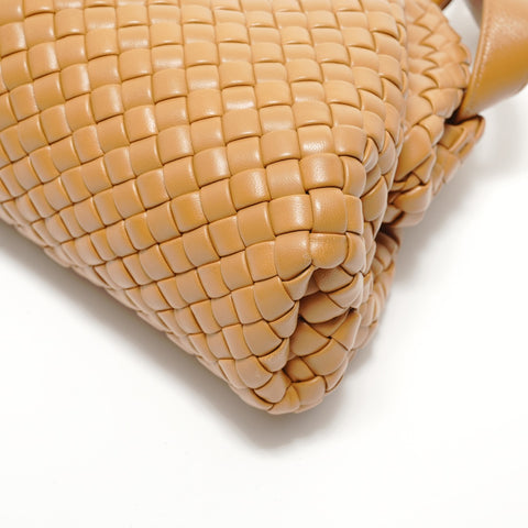 BOTTEGAVENETA INTRECCIATO 2WAY Leather Shoulder Bag Brown WS28089