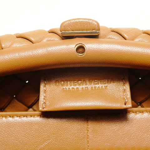 BOTTEGAVENETA INTRECCIATO 2WAY Leather Shoulder Bag Brown WS28089
