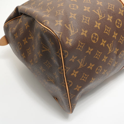 LOUIS VUITTON Monogram Keepall 55, hergestellt im Jahr 2013. Boston-Tasche Braun WS28091