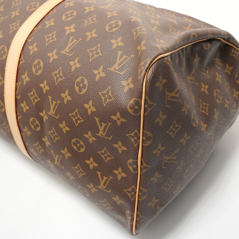 LOUIS VUITTON Monogram Keepall 55, hergestellt im Jahr 2013. Boston-Tasche Braun WS28091