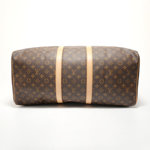 LOUIS VUITTON Monogram Keepall 55, hergestellt im Jahr 2013. Boston-Tasche Braun WS28091