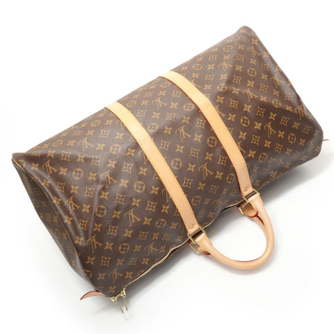 LOUIS VUITTON Monogram Keepall 55, hergestellt im Jahr 2013. Boston-Tasche Braun WS28091