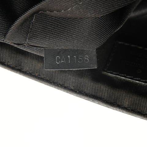 LOUIS VUITTON 2018 Damier Graphite District PM Shoulder Bag black WS28092