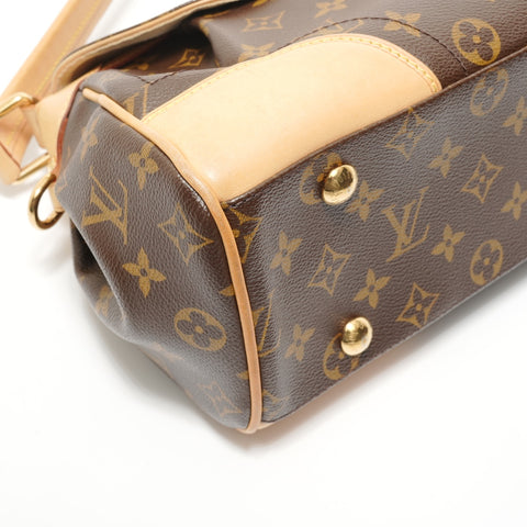 LOUIS VUITTON Beverly MM Monogram Shoulder Bag Brown WS28093