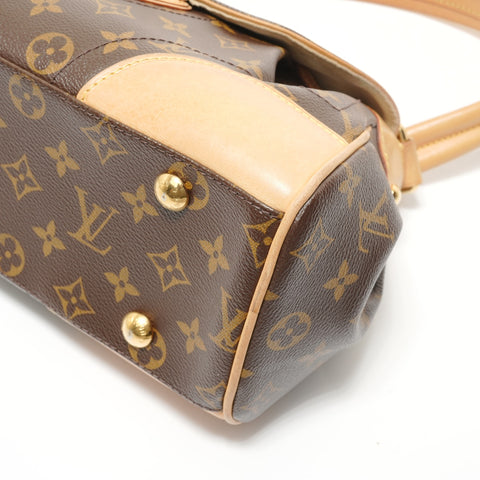 LOUIS VUITTON Beverly MM Monogram Shoulder Bag Brown WS28093