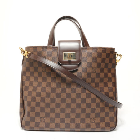 LOUIS VUITTON Damier Cabas Roseberry, 2012 model. Tote Bag Brown WS28094