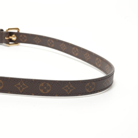 LOUIS VUITTON Monogram Sac Plat BB Handbag Brown WS28096
