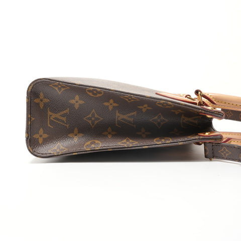 LOUIS VUITTON Monogram Sac Plat BB Handbag Brown WS28096