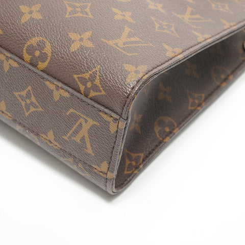 LOUIS VUITTON Monogram Sac Plat BB Handbag Brown WS28096