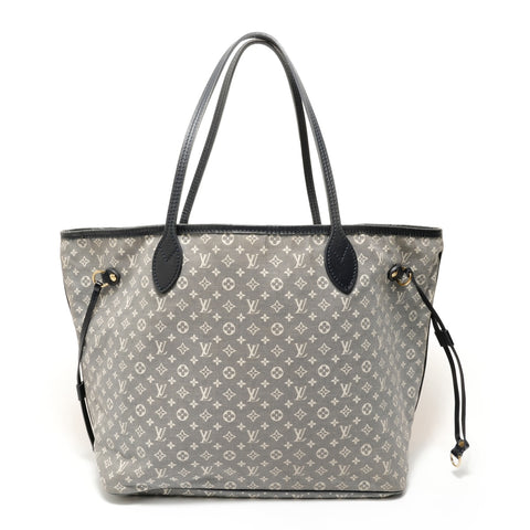 LOUIS VUITTON Monogram Idylle Neverfull MM (2012 model) Tote Bag Navy WS28098