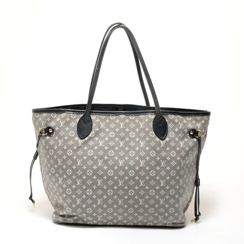 LOUIS VUITTON Monogram Idylle Neverfull MM (2012 model) Tote Bag Navy WS28098