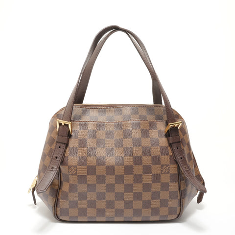 LOUIS VUITTON Damier Belem MM, hergestellt im Jahr 2005 Handtasche Braun WS28099