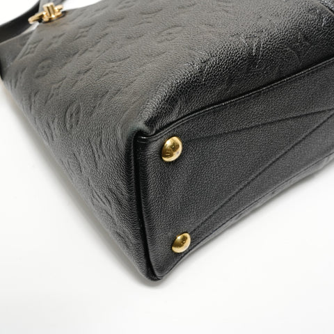 LOUIS VUITTON Monogram Empreinte V Tote MM, made in 2021. Tote Bag black WS28100