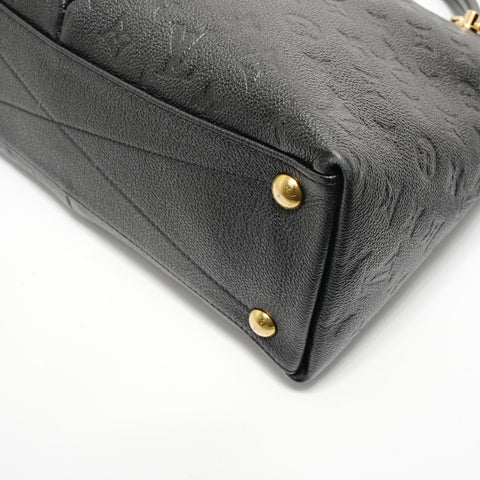 LOUIS VUITTON Monogram Empreinte V Tote MM, made in 2021. Tote Bag black WS28100