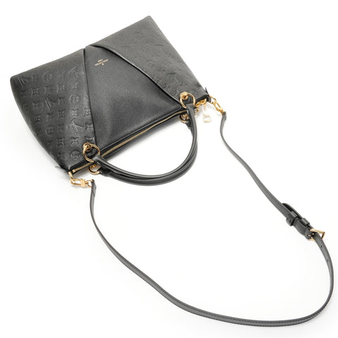 LOUIS VUITTON Monogram Empreinte V Tote MM, made in 2021. Tote Bag black WS28100
