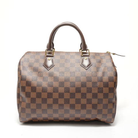 LOUIS VUITTON Damier Speedy 30, made in 2013 Handbag Brown WS28101