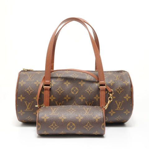 LOUIS VUITTON Monogram Papillon 30, manufactured in 1997. Shoulder Bag Brown WS28103