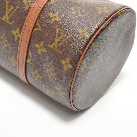 LOUIS VUITTON Monogram Papillon 30, manufactured in 1997. Shoulder Bag Brown WS28103