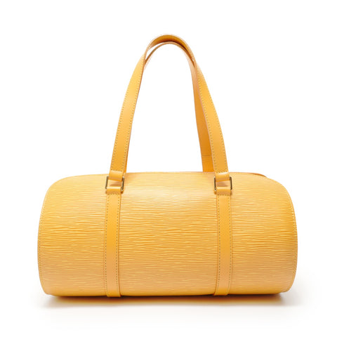 LOUIS VUITTON 2001 Epi Soufflot Handbag yellow WS28107