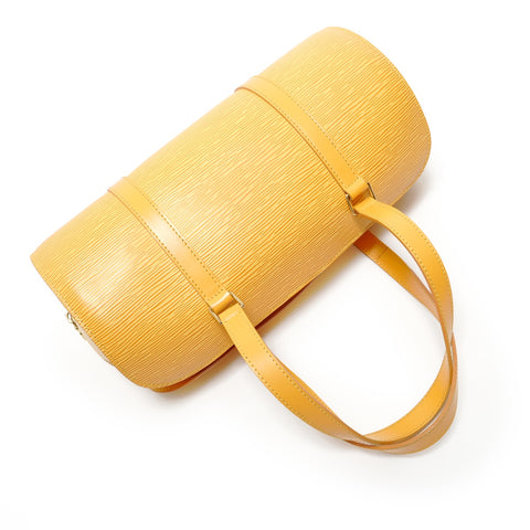 LOUIS VUITTON 2001 Epi Soufflot Handbag yellow WS28107