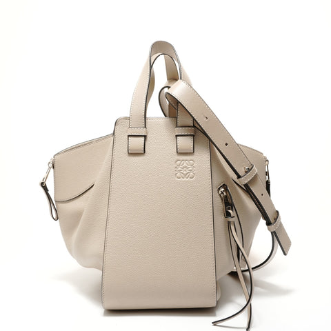 LOEWE Hammock 2WAY Leather Handbag beige WS28109