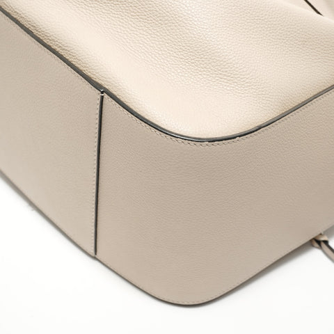 LOEWE Hammock 2WAY Leather Handbag beige WS28109