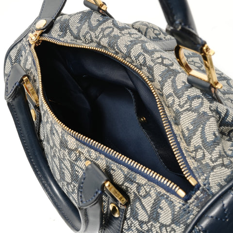Christian Dior Trotter Canvas Handbag Navy WS28110