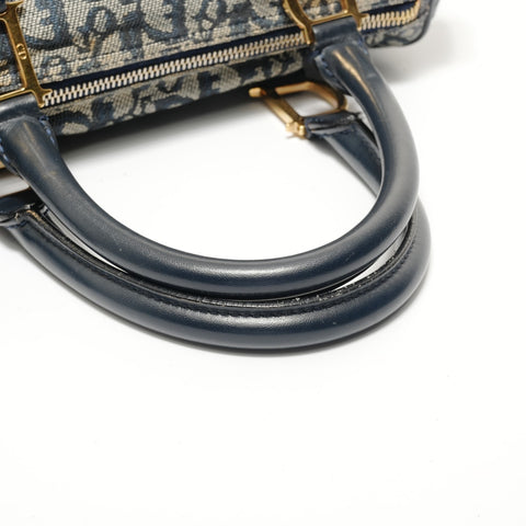 Christian Dior Trotter Canvas Handbag Navy WS28110